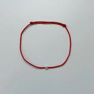Bratara cu snur si cristal swarovski