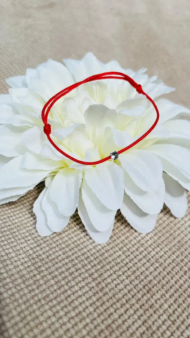 Brățară copil cu șnur reglabil și cristal swarovsky – 5 culori