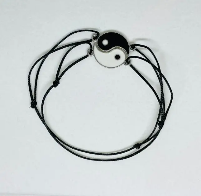 Set Bratari Cu Snur Pentru Cuplu Yin&Amp;Yang