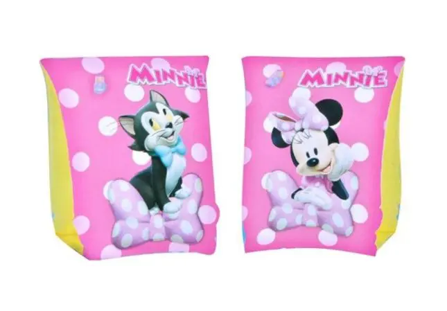 Set Aripioare Gonflabile Pentru Inot, 2 Bucati, Minnie Mouse, Multicolor, 25 X 15 Cm