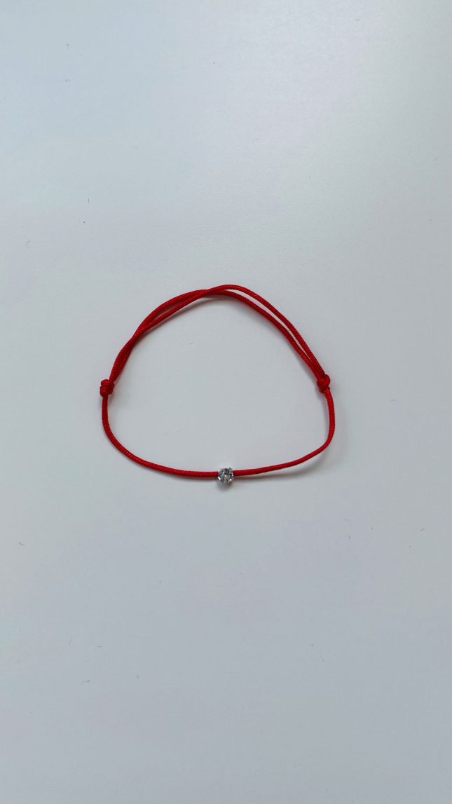 Brățară copil cu șnur reglabil și cristal swarovsky – 5 culori