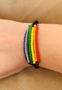 Brățară Handmade „Totul Va Fi Bine" cu Mărgele Miyuki Curcubeu pe Șnur Reglabil – Optimism Purtat la Mână