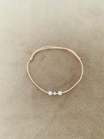 Bratara cu snur reglabil si cristal swarovsky si perle roz swarovsky