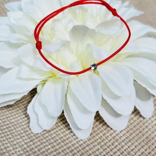 Brățară copil cu șnur reglabil și cristal swarovsky – 5 culori