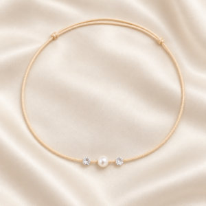 Brățară de Gleznă Handmade cu Cristal Swarovski și Perle Roz – Strălucire Estivală Autentică