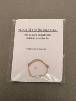 Inel Elegant cu Șnur Reglabil și Cristal Swarovski