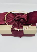 Bratara cu snur, perle roz si cristal swarovsky,margele Miyuki placate cu aur de 24kt Bratara cu snur, perle roz si cristal swarovsky,margele Miyuki placate cu aur de 24kt