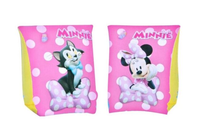 Set Aripioare Gonflabile Pentru Inot, 2 Bucati, Minnie Mouse, Multicolor, 25 X 15 Cm