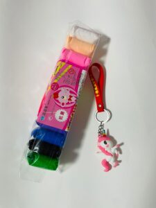 Promo Plastilina spuma 12 culori + Jucarie Breloc unicorn roz