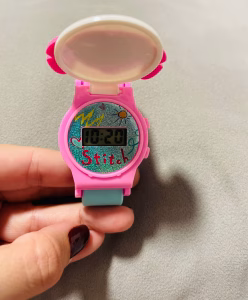Ceas Digital pentru Copii cu Angel Roz – Personaj Lilo & Stitch, Curea Roz, Afișaj Digital Ceas Digital pentru Copii cu Angel Roz – Personaj Lilo & Stitch, Curea Roz, Afișaj Digital