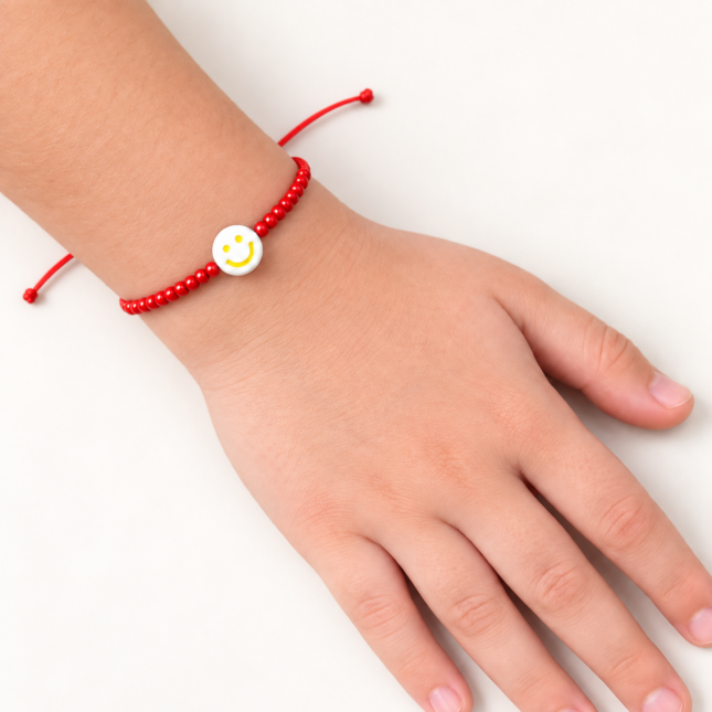 Brățară Handmade „Smile" pentru Copii cu Miyuki Colorate – Zâmbetul Purtat la Mânuță în Fiecare Zi