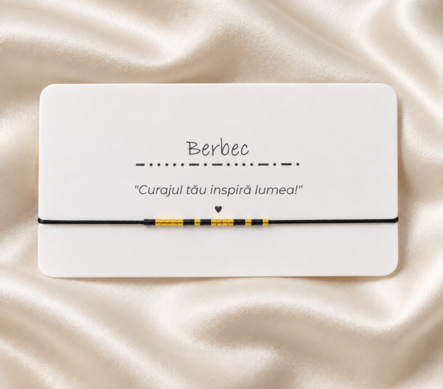 Brățară Cod Morse – Zodia Berbec