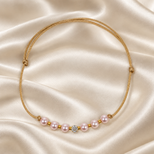 Brățară Handmade Cu Perle Roz, Cristal Swarovski Și Mărgele Miyuki Placate Aur 24K – Feminitate Completă