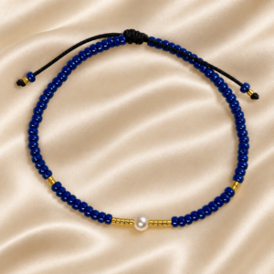 Brățară Handmade Ochiul Magic cu Șnur Reglabil și Pandantiv Placat cu Aur 24K – Protecție și Eleganță