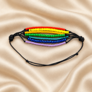 Brățară Handmade „Totul Va Fi Bine" cu Mărgele Miyuki Curcubeu pe Șnur Reglabil – Optimism Purtat la Mână